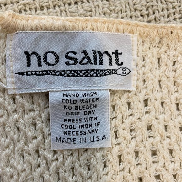 Vintage No Saint Knit Scarf - Picture 7 of 7